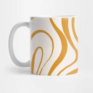 Abstract Boho Yellow Earthy Pattern Mug